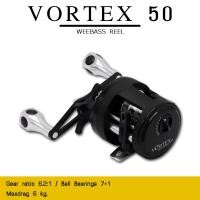 ราคา อุปกรณ์ตกปลา WEEBASS รอก - รุ่น VORTEX เบอร์ 50/51 ( สีดำ ) รอกเบท รอกทรงกลม (12524930871)