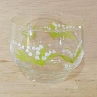 ราคา แก้วใส ลายดอกไม้ แก้วชา จากญี่ปุ่น สภาพดี (24183140036)