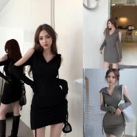 ราคา เดรสมีฮูดแขนยาว ทรงเข้ารูป สไตล์แฟชั่น ฤดูใบไม้ร่วง เหมาะกับสาวๆ ที่รักการแต่งตัวสบายๆ แต่อยากดูมีสไตล์ (25190056178)