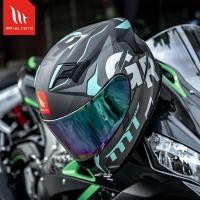 ราคา MT KRE Motorcycle Helmet Full Face Capacete Snake Carbon Fiber Casco MT Colour Lens DOT ECE Certifi (46602950269)