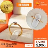 ราคา [ HARDY พร้อมส่ง ‼️] แหวนฝังหุ้ม ชูเม็ดเดี่ยว 0.2 กะรัต (20 ตัง) ตัวเรือน Yellow Gold 9K เพชรโมอีส โมซาไนท์ Moissanite (14516237252)