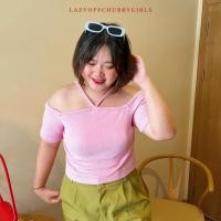 ราคา Lazyoff. ปาดไหล่มีแขนสาวอวบ รุ่น Jamille | ปาดไหล่คล้องคอสาวอวบ | อก 36 - 44 ไม่ลอย ผ้าไม่บาง เสื้อสาวอวบ เสื้อครอป (19163524858)