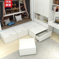 ราคา เตียงแพลตฟอร์มสามารถคงที่เตียงขายส่งลูกบาศก์รูบิคเสื่อทาทามิญี่ปุ่นรวมกันเตียงฮ่องกง เสี่ยวหมี่ กล่องเก็บเตียงเดี่ยว1.2เมตร เอ็มเคซ (53051580341)