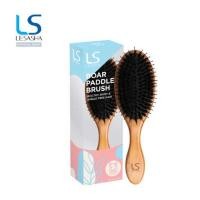 ราคา LESASHA แปรงหวีผม ขนหมูป่า Boar Paddle Brush (LS1417) (8516650843)