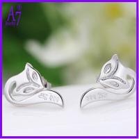 ราคา 925 เงินหรูหราบุคลิกภาพฟ็อกซ์ต่างหูสําหรับผู้หญิง RXW1776 (41726515503)