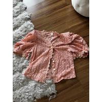 ราคา เสื้อลูกไม้ ฉลุทั้งตัว สีชมพู (13587741732)