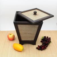 ราคา โรงแรมดอกไม้แห้งถังขยะไม้อุปกรณ์ครัวเรือนไม้ไผ่ทอถังเก็บที่มีฝาปิดเอเชียตะวันออกเฉียงใต้ถังขยะไทย RUUD (46401520592)