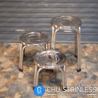 ราคา เก้าอี้สแตนเลส กลม สูง 25cm,30cm,47cm (1561319022)