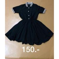 ราคา ชุดเดรสสีดำแนวสปอร์ต (81205805)