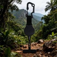 ราคา พวงกุญแจรถแบบพับเก็บได้, Multitool Carabiner Key Holder, Retractable Badge Reel Heavy Duty Badge Reel พร้อมสายเหล็กสําหรับ ID Card Holder สีดํา (WLJQ1126) (46902141785)