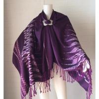 ราคา ผ้าคลุมไหล่ผ้าฝ้ายมัดหมี่ทอมือหมักโคลน (7169505631)