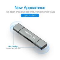 ราคา Vention CCJ All In 1 เครื่องอ่านการ์ด Micro USB 2.0 Type C OTG Micro SD TF (3680309513)