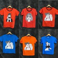 ราคา เสื้อยืด คอกลม ผ้าคอตตอล‍สกรีนลายผู้หญิง‍ (28472697337)