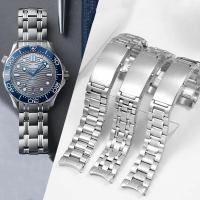 ราคา 20 มม.22 มม.นาฬิกาอุปกรณ์เสริมสายสแตนเลสสําหรับ Omega 007Superb Seamaster Planet Ocean 300 M สายนาฬิกาสร้อยข้อมือเข็มขัด (26618056961)
