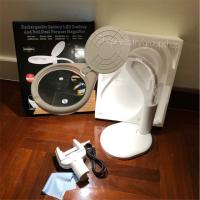 ราคา 2in1 โคมไฟ แว่นขยาย แว่นขยายตั้งโต๊ะ แว่นขยายหนีบโต๊ะ ชาร์จไฟได้ รุ่น TJ108C (2727660489)