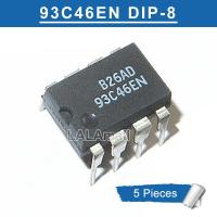 ราคา 5pcs 93C46EN DIP-8 AT93C46 DIP-8 93C46 DIP Memory Chip IC ใหม่เดิม (57602680934)