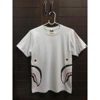 ราคา A Bathing Ape Bape Twin Shark Logo White T-Shirt S 001TEG801044X (28900429522)