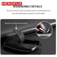 ราคา Leather Car Remote Key Case Cover for ZEEKR 001 2021 2022 2023 Key Fob Shell Protector Keychain Acc (57503571631)