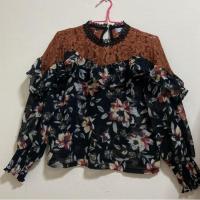 ราคา เสื้อซีฟองลายดอก Lamoda คุณภาพ 99% (8461470501)