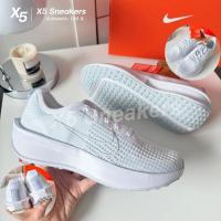 ราคา NIKE ของแท้ 100% Interact Run สีขาวล้วน (40323107646)