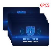 ราคา การ์ดปิดกั้น RFID - 6 แพ็ค, พรีเมี่ยม Contactless NFC Debit บัตรเครดิต Passport Protector Blocker ชุดสําหรับผู้ชายและผู้หญิง, Smart Slim Design เหมาะกับกระเป๋าสตางค์/Purse (44015724068)
