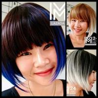 ราคา (1 อัน) เกรด A วิกบ๊อบเท สีทูโทน วิก บ๊อบเท หน้าม้า วิกหน้าม้า วิกผมม้า วิกคอสเพล คอสเพล ผมปลอม วิกผม fancy bob wig m24 (23271138879)