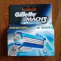 ราคา ใบมีดโกนหนวด Gillette March 3 Turbo (ยิลเลตต์ มัคทรี เทอร์โบ) บรรจุ 4 ชิ้น (2905024027)