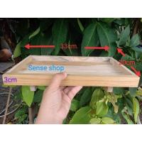 ราคา ถาดมีขาตั้ง ถาดเสริ์ฟ ถาดไม้สัก (24063471175)