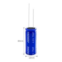 ราคา JIERONG 4.2V Super Capacitor 750F 18x40 รถ High Start Capacitor รีโมทคอนโทรล Capacitor (55502034808)