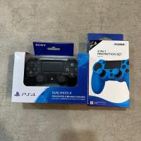 ราคา จอยเกมส์ สำหรับ PS4 + เคสจอยเกมส์ DOBE สีดำ ของแท้100% (23176192128)
