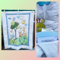 ราคา ผ้าห่มนวมเด็ก ปูรองนอนได้ค่ะ ผ้าสาลู 3.6×4.5 ฟุต มือสอง (ทำความสะอาดแล้วค่ะ) (17943065032)