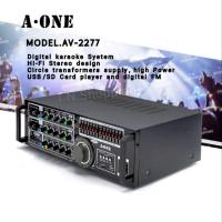 ราคา A-ONE แอมป์ขยายเสียง รุ่น AV-102(AV-2277) (16260411611)