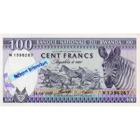 ราคา ธนบัตรรวันดา 100 France ปี 1989 (18661108211)