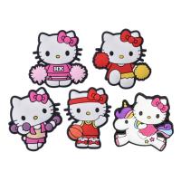 ราคา รองเท้าคิตตี้สุดน่ารัก ดอกไม้ตกแต่งกําลังมาพีวีซีวัสดุหลุมรองเท้าอุปกรณ์เสริมพิเศษคิตตี้เชียร์ลีดเดอร์น่ารัก ลิมิตตี้บาส เฮลโลคิตตี้แฟนตาซียูนิคอร์นฮัลโหลค (40874403193)