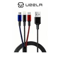 ราคา สายชาร์จ WUW รุ่น X101 สายชาร์จ สามหัว 2.0A สายชาร์จ แข็งแรง ทนทาน สำหรับ Lightning, Micro, Type-C ชาร์จด่วน ชาร์จเร็ว (7005685703)