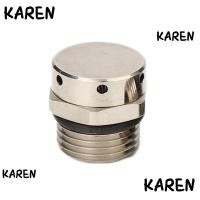 ราคา วาล์วระบายน้ํา KARENGOODS, เครื่องหายใจปลั๊กระบายอากาศทองเหลืองสีเงิน, คนงานวาล์วระบายความดันชุบนิกเกิลที่ทนทาน (55352906289)