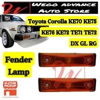 ราคา Toyota Corolla KE70 KE72 KE75 KE76 DX GL RG Fender สัญญาณโคมไฟ Mudguard Lampu ใหม่ (56753617628)