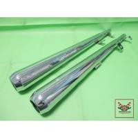 ราคา EXHAUST MUFFLER PIPE SET CHROME For HONDA C95 CA95 C92 CA92 // ท่อไอเสียคู่ ท่อคู่ ทรง PT ชุบโครเมี่ยม (22889685077)