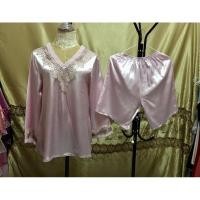 ราคา ชุดนอนเข้าเซตผ้าซาตินมือสอง (4965604628)