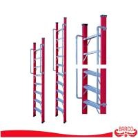 ราคา BARCO บันไดพาดไฟเบอร์กลาส มีราวจับ 18 ฟุต 540 ซม. รับได้ 150 กิโลกรัม (27465853053)