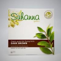 ราคา ซูฮานน่า Suhanna นำ้ตาลเข้ม สมุนไพรเคลือบปิดผมขาว ออแกนิก (1656502830)