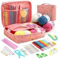 ราคา ชุดถักโครเชต์เริ่มต้นสําหรับผู้ใหญ่และเด็กถัก Soft Grip เครื่องมือขนสัตว์ชุดโครเชต์ครบชุดโครเชต์ (40371309581)