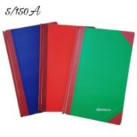 ราคา สมุดบัญชีปกแข็งมุมมัน 5/150A ( 70 แกรม 150 แผ่น ) จำนวน 1 เล่มคละสี (11421923259)