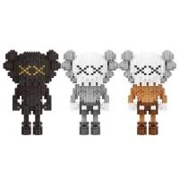 ราคา Walai Toy 68214 68215 68216 แบรบริค BearBrick Jumbo เลโก้ ตัวต่อ นาโนบล็อก Kaws art Kaw Nanoblock Size XL (28562169023)