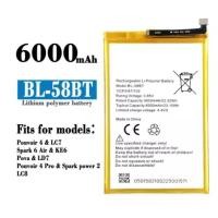 ราคา แบตเตอรี่ใหม่6000MAh แบตเตอรี่สำหรับ BL-58BT 1ICP5/67/102 (18369017574)