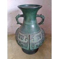 ราคา แจกันโลหะงานเก่าญี่ปุ่นงานโบราณสูง27ซม สินค้ามือสองจากตู้ญี่ปุ่น (22969998552)