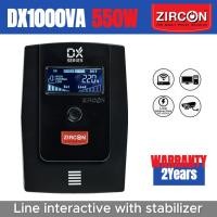 ราคา ZIRCON UPS เครื่องสำรองไฟ DX 1000VA/550W Line interactive with stabilizer 2 years warranty (42072913049)