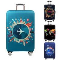 ราคา ยผ้าคลุมกระเป๋าเดินทางผ้ายืด สำหรับขนาด 20/24/26/28/30/32 นิ้ว (22076635236)