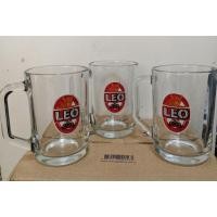 ราคา แก้วเบียร์​ลีโอ เซท 3 ใบ สูง 12 ซม.ปากกว้าง8 ซม. สวยงาม น่าใช้ น่าสะสมหรือเป็นของขวัญ (8567970668)
