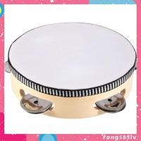 ราคา 6 นิ้ว Early Education ช่วยสอนมือ Tambourine เด็ก Percussion Tambourine Dance มือกลอง 4 กระดิ่ง rang585.th (54802638899)